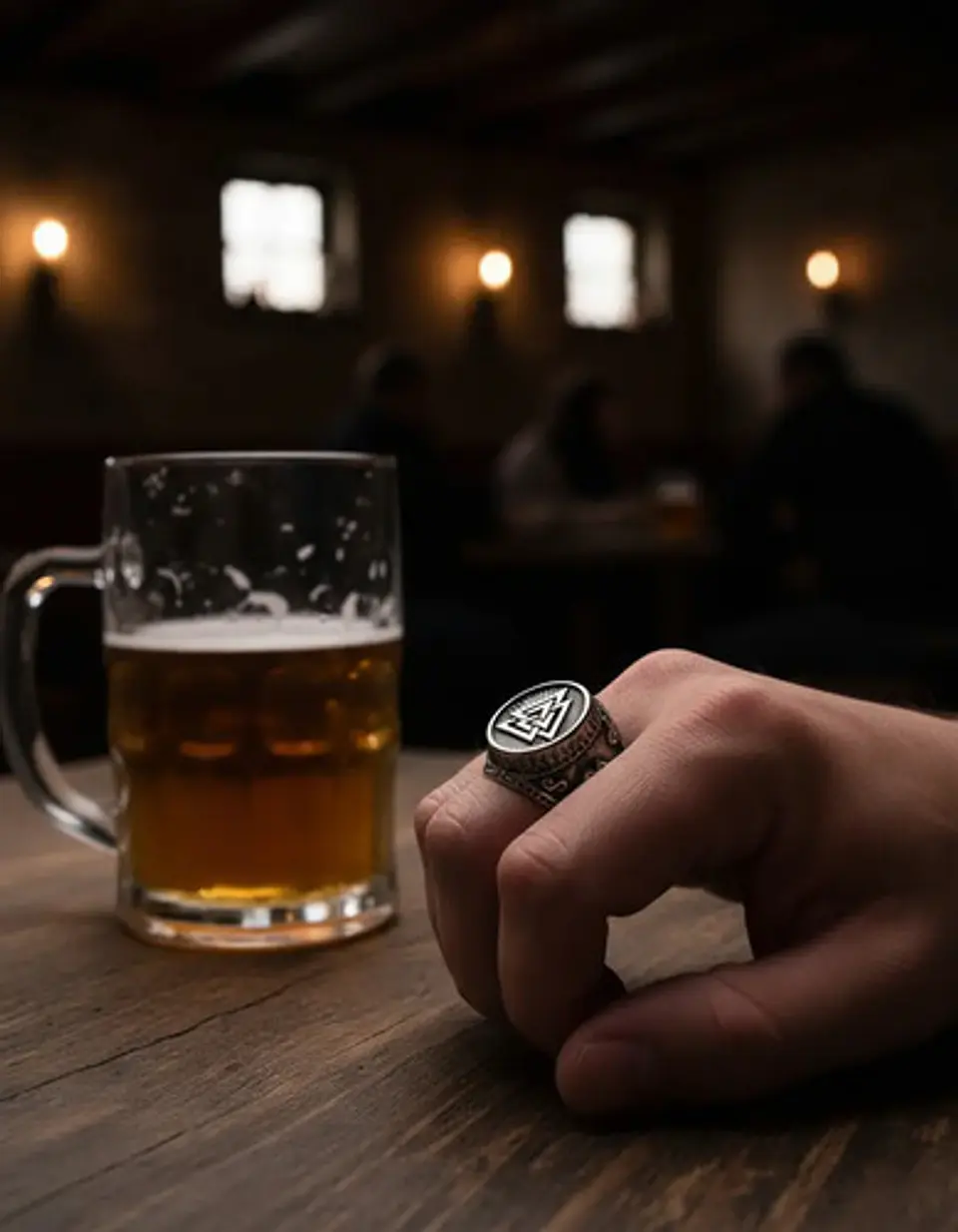 Anillo Celta Nórdico Vikingo Amuleto Acero Inoxidable Hombre 9