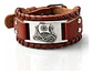 Pulsera Para Hombre Brazalete De Cuero Dragón Vikingo - Miniatura 1