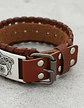Pulsera Para Hombre Brazalete De Cuero Dragón Vikingo - Miniatura 3