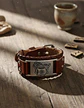 Pulsera Para Hombre Brazalete De Cuero Dragón Vikingo - Miniatura 4