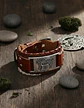 Pulsera Para Hombre Brazalete De Cuero Dragón Vikingo - Miniatura 5