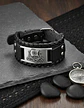 Pulsera Para Hombre Brazalete De Cuero Dragón Vikingo - Miniatura 14