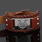 Pulsera Para Hombre Brazalete De Cuero Dragón Vikingo - Miniatura 21