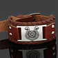 Pulsera Para Hombre Brazalete De Cuero Dragón Vikingo - Miniatura 23