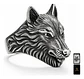Anillo Lobo Vikingo Color Plata Acero Inoxidable Para Hombre - Miniatura 1