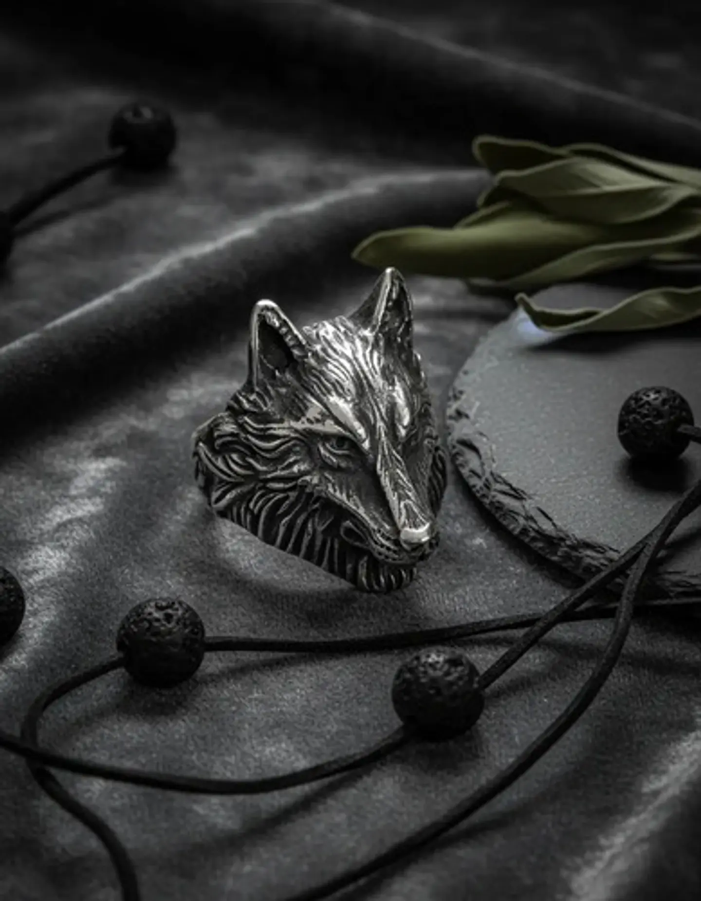 Anillo Lobo Vikingo Color Plata Acero Inoxidable Para Hombre 5