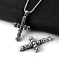Collar Cruz Calavera Skull Craneo Acero Inoxidable Hombre - Miniatura 6