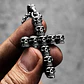 Collar Cruz Calavera Skull Craneo Acero Inoxidable Hombre - Miniatura 8