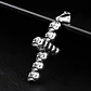 Collar Cruz Calavera Skull Craneo Acero Inoxidable Hombre - Miniatura 14