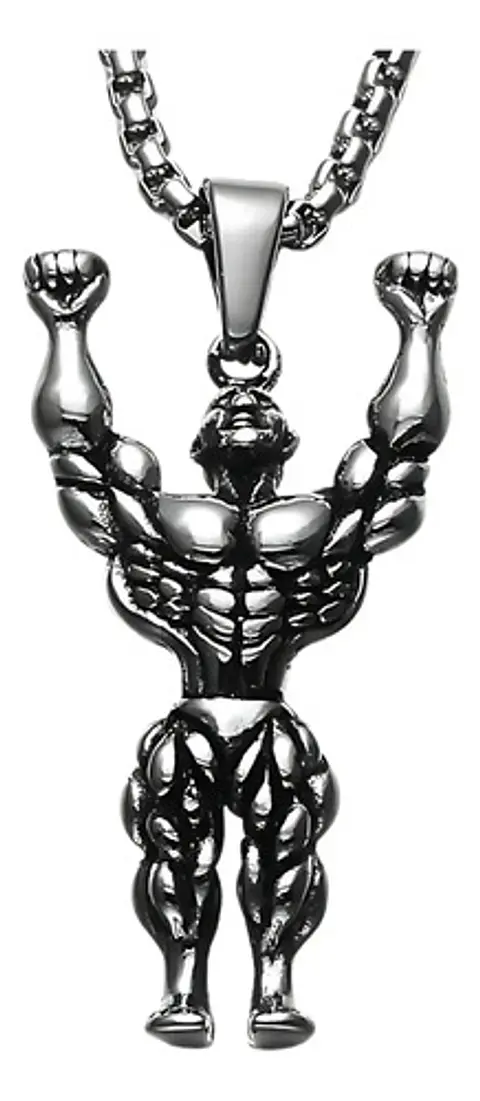 Collar Fitness Fisicoculturismo Gim Acero Inoxidable Hombre