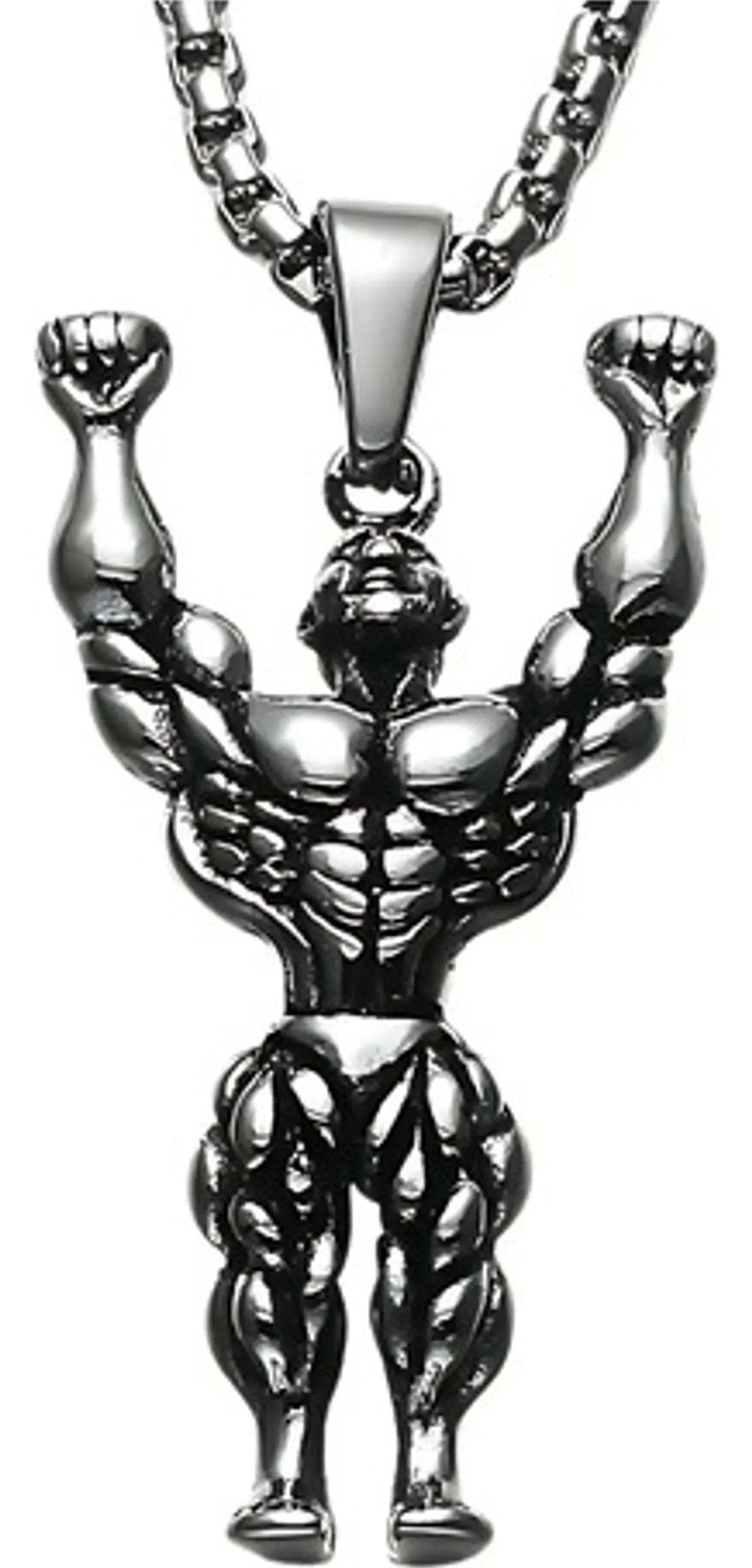 Collar Fitness Fisicoculturismo Gim Acero Inoxidable Hombre 1