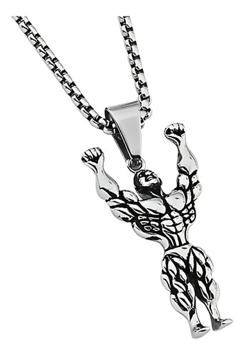 Collar Fitness Fisicoculturismo Gim Acero Inoxidable Hombre
