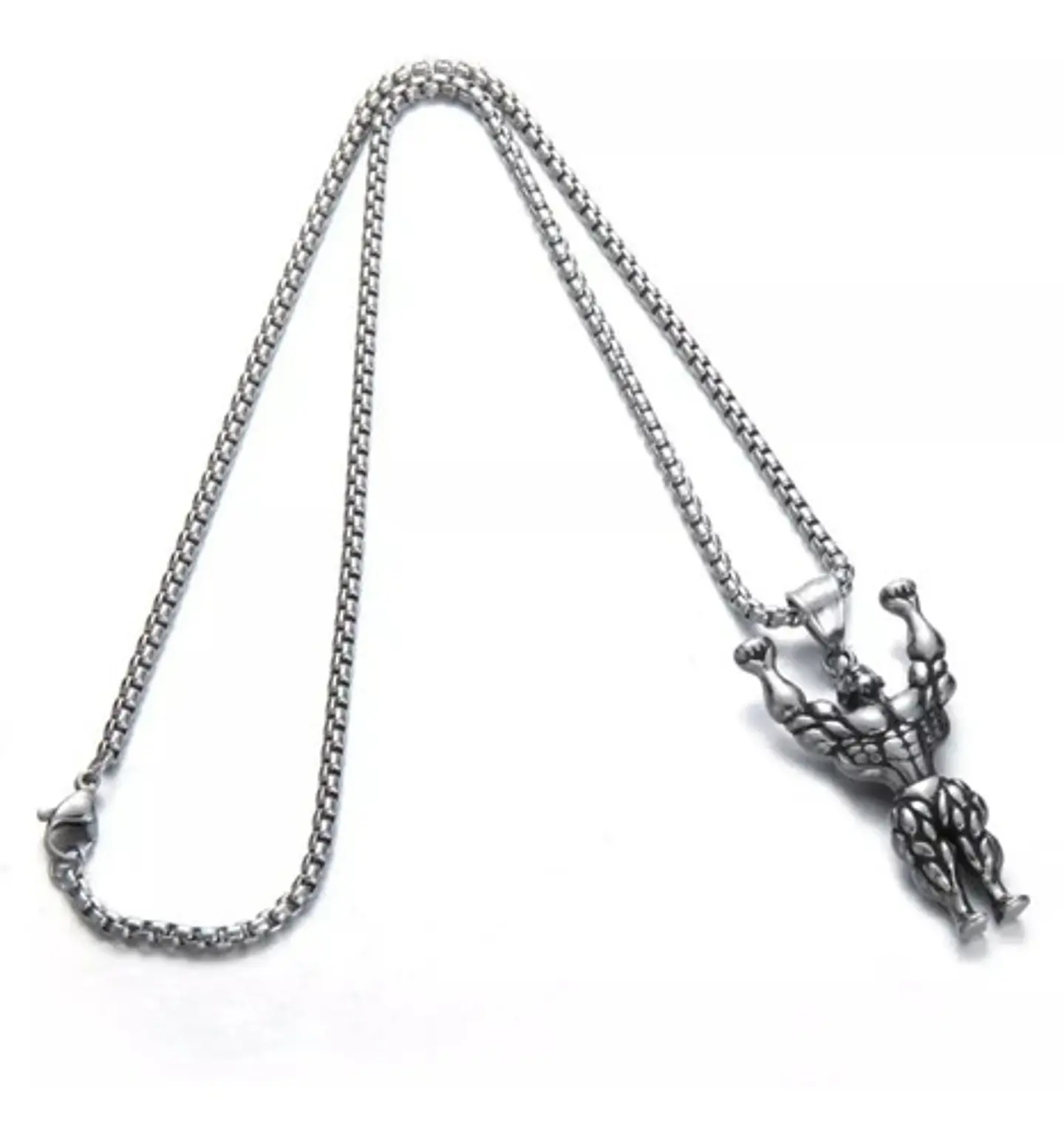 Collar Fitness Fisicoculturismo Gim Acero Inoxidable Hombre 3