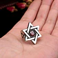Anillo Estrella De David Acero Inoxidable Piedra Para Hombre - Miniatura 5