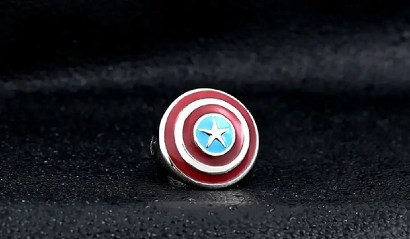 Anillo Capitan America Color Plata Acero Inoxidable Hombre 6