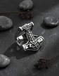 Anillo Hombre Martillo Thor Mjolnir Vikingo Nórdico De Acero - Miniatura 19