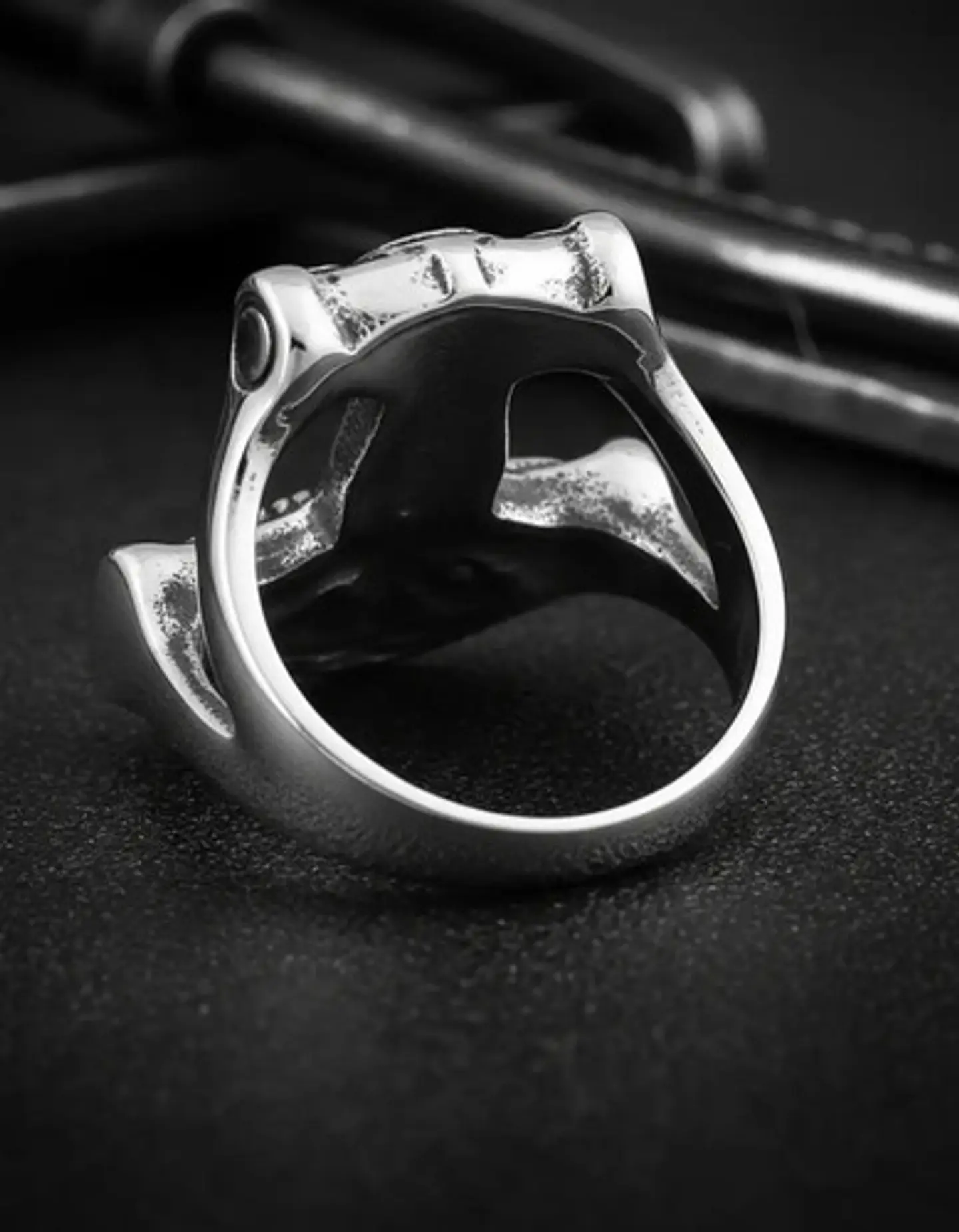 Anillo Hombre Martillo Thor Mjolnir Vikingo Nórdico De Acero 22