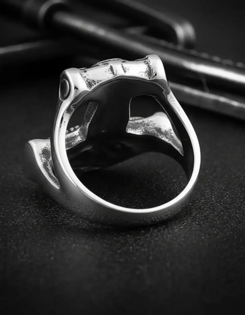 Anillo Hombre Martillo Thor Mjolnir Vikingo Nórdico De Acero 22