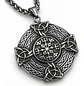 Collar Vikingo En Acero Para Hombres Dije Nórdico Amuleto - Miniatura 1
