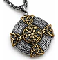 Collar Vikingo En Acero Para Hombres Dije Nórdico Amuleto - Miniatura 11