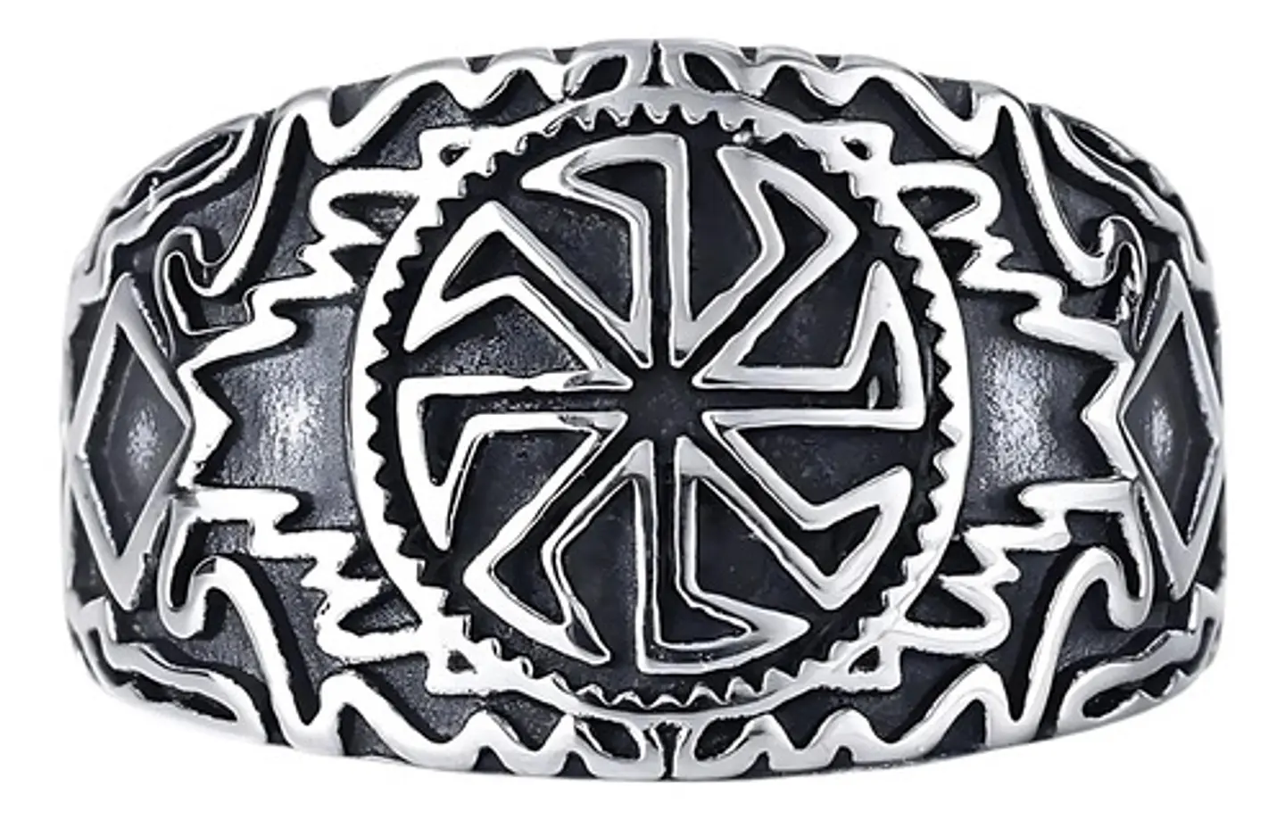 Anillo Celta Nórdico Amuleto Vikingo Acero Inoxidable Hombre 1