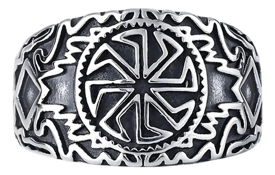 Anillo Celta Nórdico Amuleto Vikingo Acero Inoxidable Hombre 1