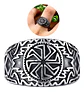 Anillo Celta Nórdico Amuleto Vikingo Acero Inoxidable Hombre - Miniatura 3