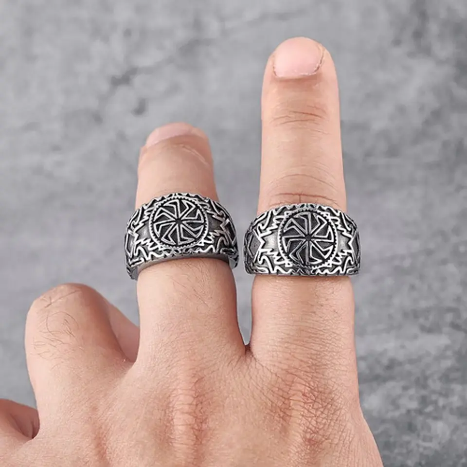 Anillo Celta Nórdico Amuleto Vikingo Acero Inoxidable Hombre 5