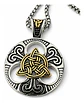 Collar De Acero Para Hombre Dije Amuleto Nudo Celta Triqueta - Miniatura 11