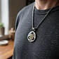 Collar De Acero Para Hombre Dije Amuleto Nudo Celta Triqueta - Miniatura 14