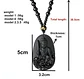 Collar Piedra Obsidiana Buda Meditacion Chakras Mujer Hombre - Miniatura 10