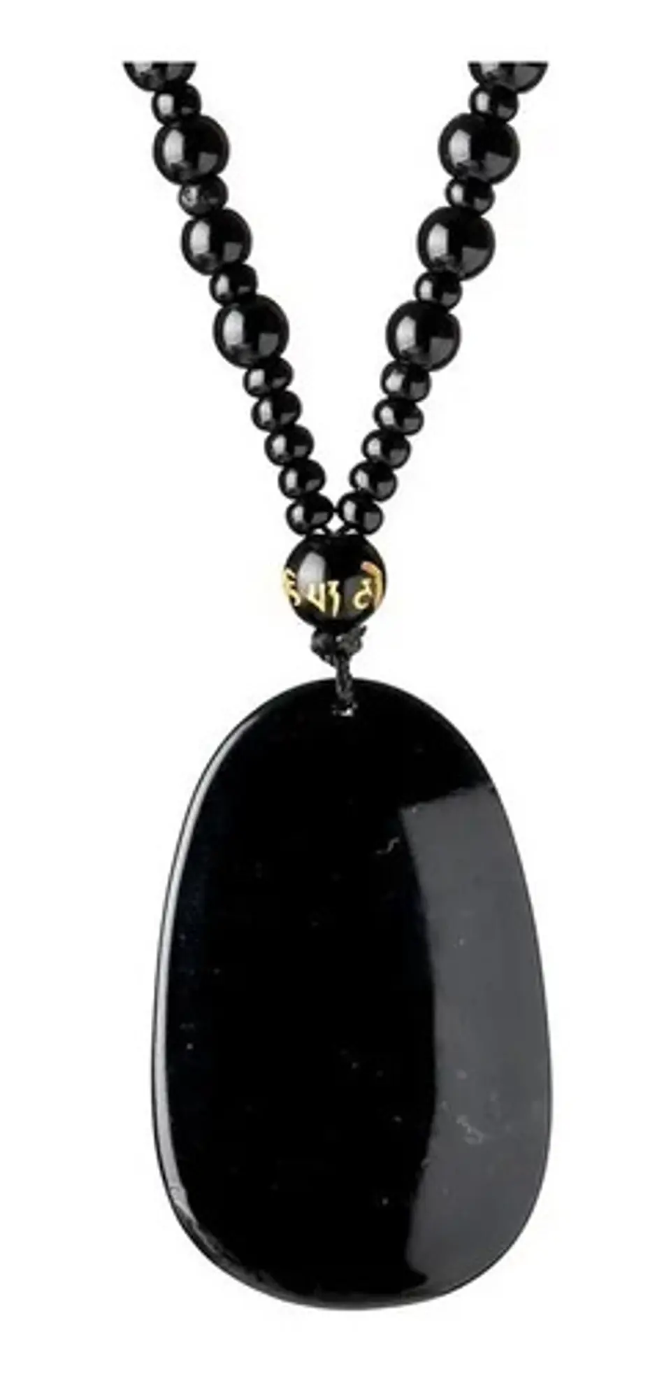 Collar Piedra Obsidiana Buda Meditacion Chakras Mujer Hombre 11