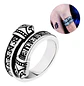 Anillo Argolla Nordico Celta Vikingo Acero Inoxidable Hombre - Miniatura 2
