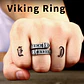 Anillo Argolla Nordico Celta Vikingo Acero Inoxidable Hombre - Miniatura 5
