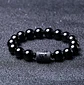 Pulsera De Pareja Yoga Piedras Obsidiana Negra Mujer Hombre - Miniatura 5