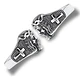 Anillo Jesus Cristo Cruz Religioso Acero Inoxidable Hombre - Miniatura 5