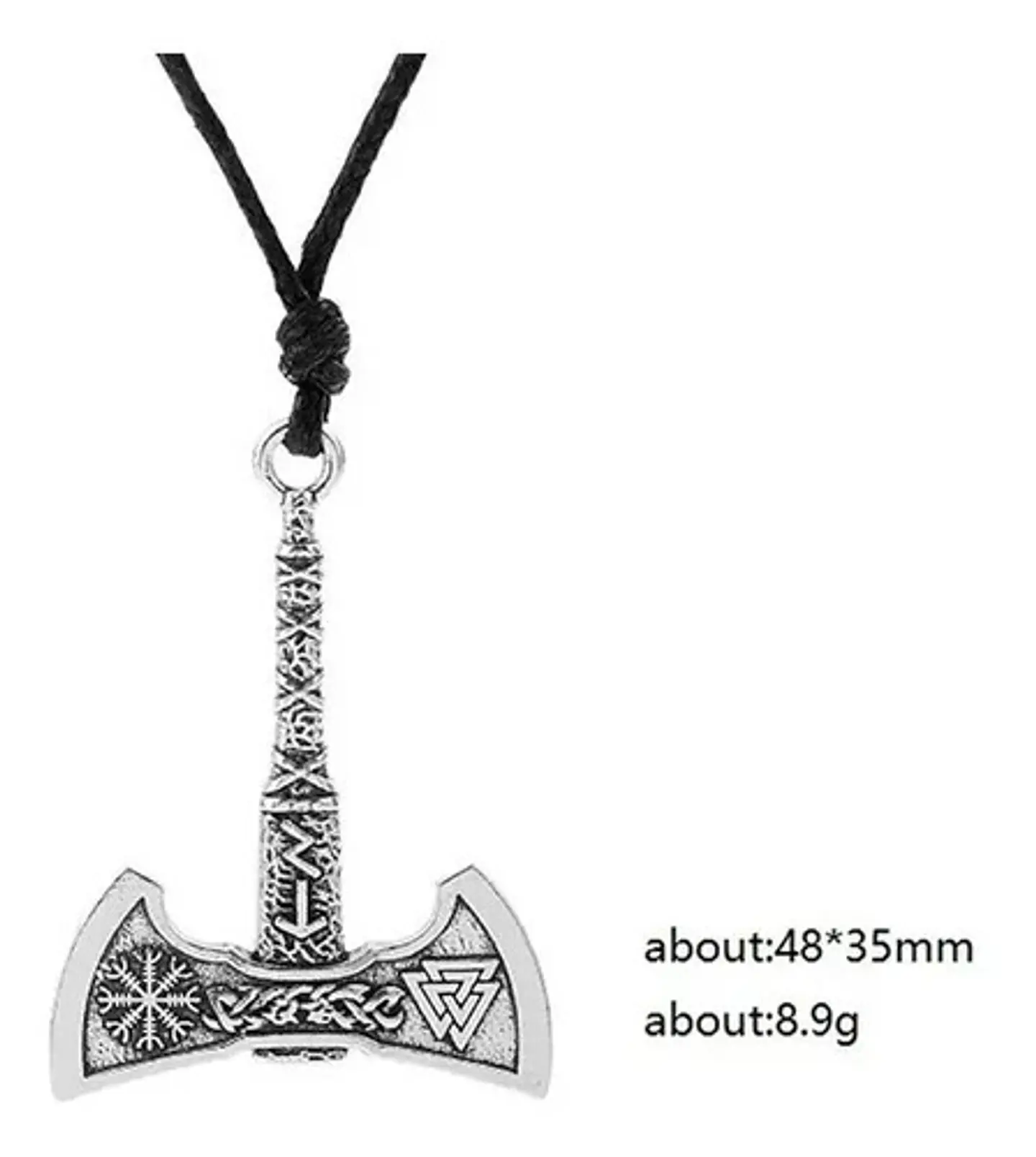 Collar Runas Slavo Vikingo Talisman Amuleto Nórdico Hombre 4