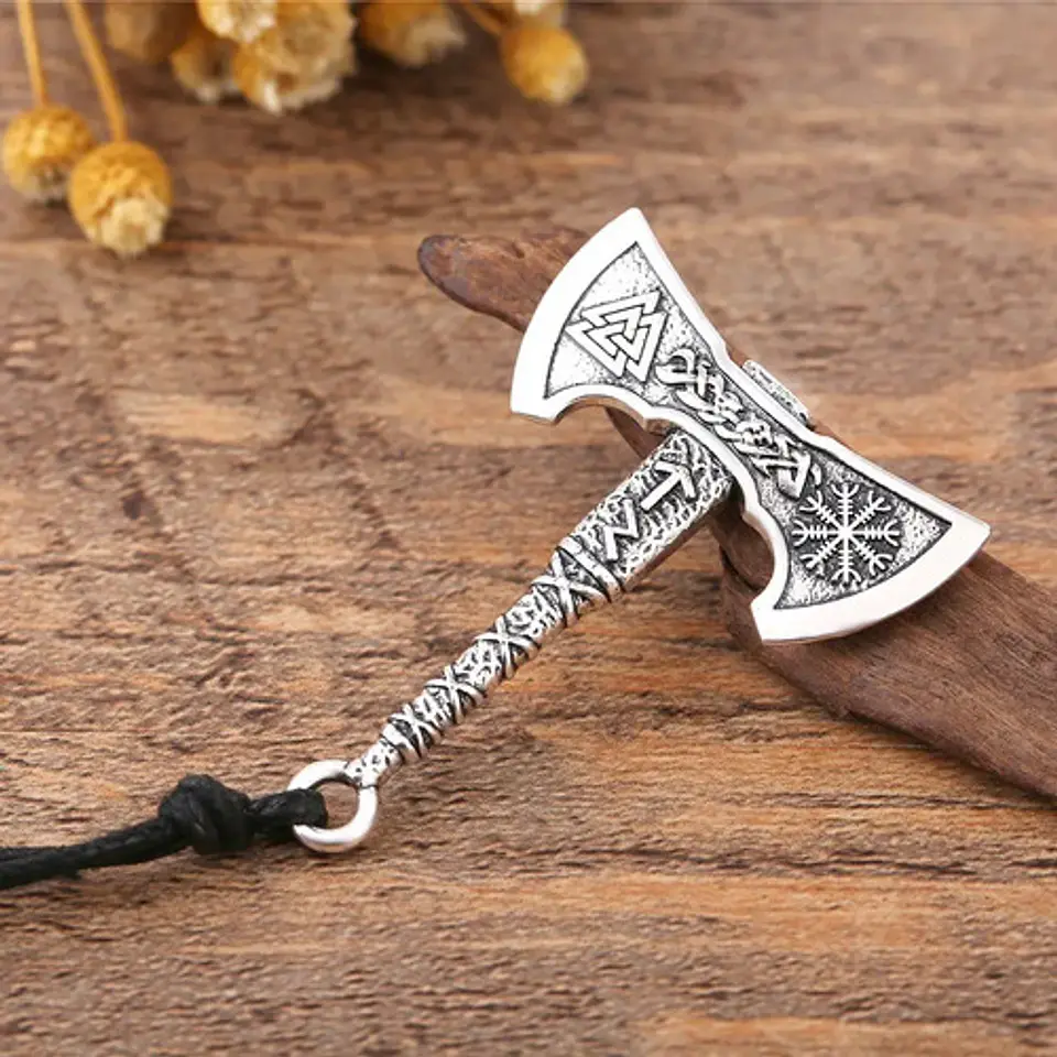Collar Runas Slavo Vikingo Talisman Amuleto Nórdico Hombre 5