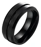 Anillo Argolla Color Plata Color Oro Acero Inoxidable Hombre - Miniatura 1
