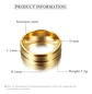 Anillo Argolla Color Plata Color Oro Acero Inoxidable Hombre - Miniatura 9