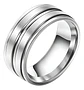 Anillo Argolla Color Plata Color Oro Acero Inoxidable Hombre - Miniatura 14