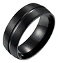 Anillo Argolla Color Plata Color Oro Acero Inoxidable Hombre - Miniatura 18