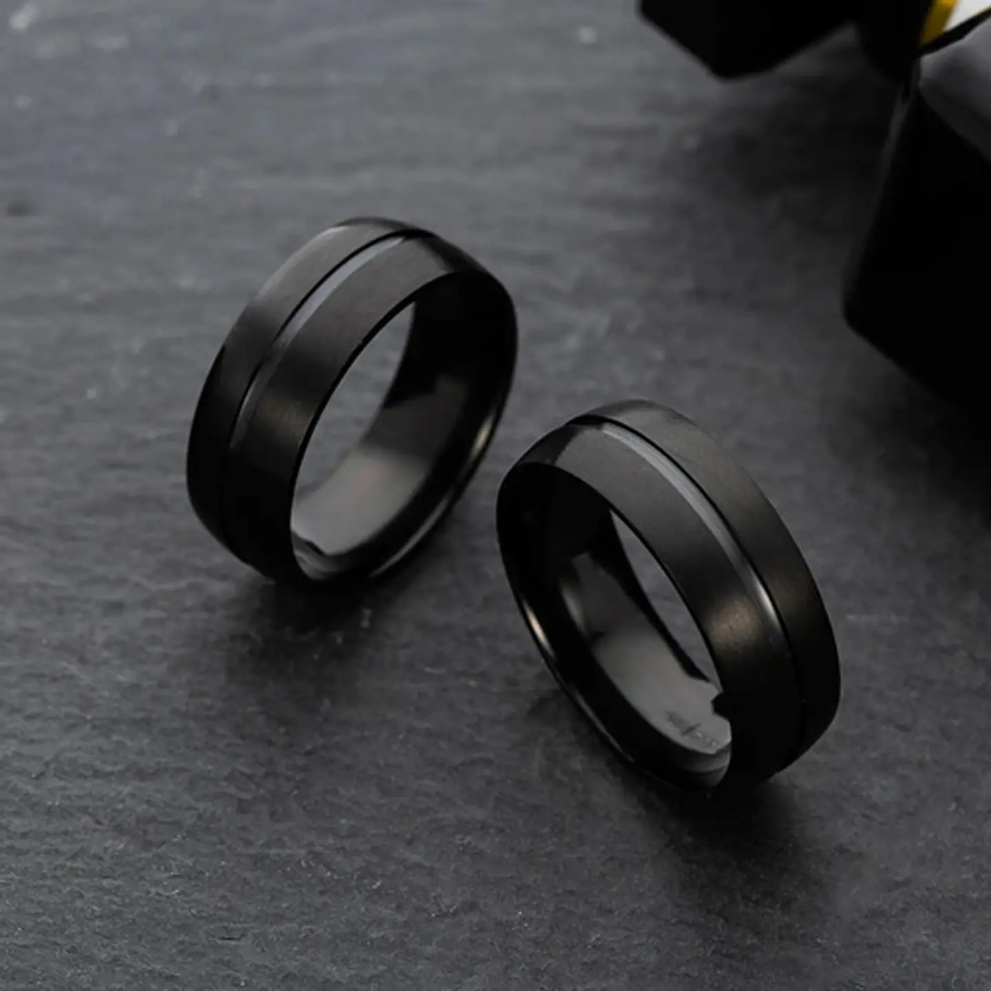 Anillo Argolla Color Plata Color Oro Acero Inoxidable Hombre 22