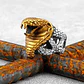 Anillo Cobra Color Oro Serpiente Acero Inoxidable Hombre - Miniatura 4