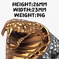 Anillo Cobra Color Oro Serpiente Acero Inoxidable Hombre - Miniatura 5
