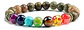 Pulsera Manilla Chakras Piedra Natural Ojo De Tigre Hombre - Miniatura 2