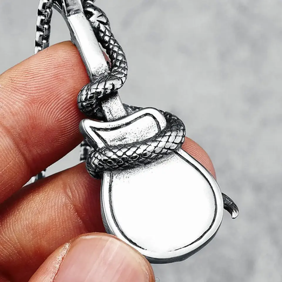 Collar Cráneo Guitarra Rock Metal Acero Inoxidable Hombre 3
