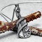 Collar Cráneo Guitarra Rock Metal Acero Inoxidable Hombre - Miniatura 6