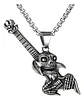 Collar Cráneo Guitarra Rock Metal Acero Inoxidable Hombre - Miniatura 8