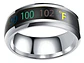 Anillo Termómetro Cambio Temperatura Acero Inoxidable Hombre - Miniatura 2